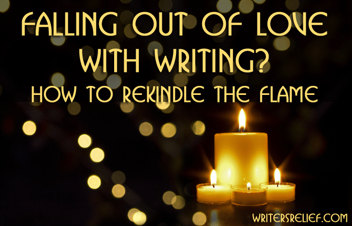 falling out of love with writing