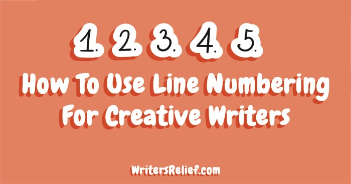 How To Use Line Numbering For Creative Writers